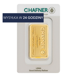 Sztabka CHafner 31.1 g 999,9 LBMA (24H)
