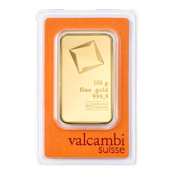 Sztabka Valcambi 100 g 999,9 LBMA (24H)