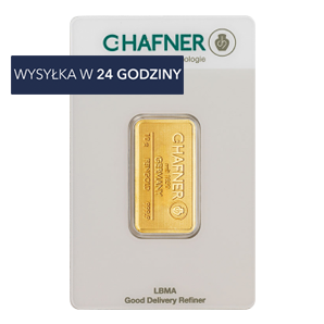 Złota Sztabka CHafner 10g 999,9 LBMA