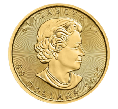 Moneta Kanadyjski Liść Klonowy 31,1 g Uncja Złota (24H)