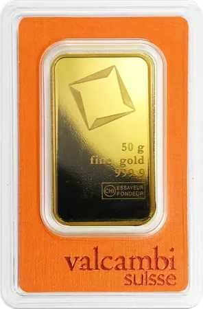Sztabka ZŁOTA Argor-Heraeus Valcambi 999,9 50g LBMA