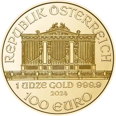 Moneta Wiedeńscy Filharmonicy 31,1 g Uncja Złota