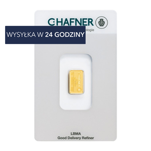 Złota Sztabka CHafner 2g LBMA 999,9
