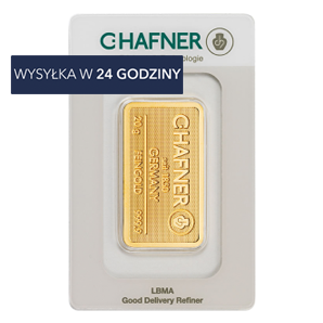 Złota Sztabka CHafner 20g 999,9 LBMA