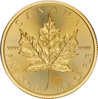 Moneta Kanadyjski Liść Klonowy 31,1 g Uncja Złota