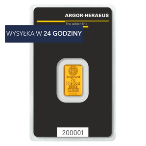 Sztabka Argor-Heraeus 2 g